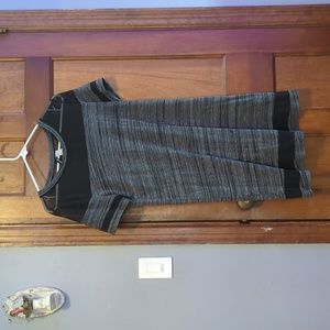 Black and Grey meshy mini dress